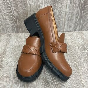 NWOT ZBY Chunky Lug Sole Platform Loafers Slip On 11